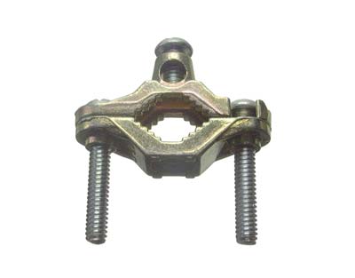 BRONZE GROUND CLAMP FOR ARMORED CABLE